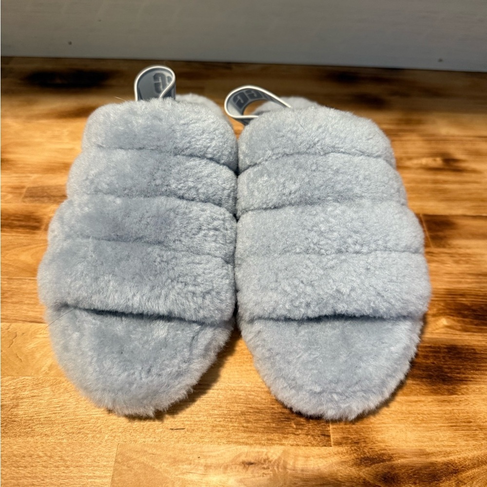 UGG Fluff Yeah Slide Sandal~Grey~Size:7